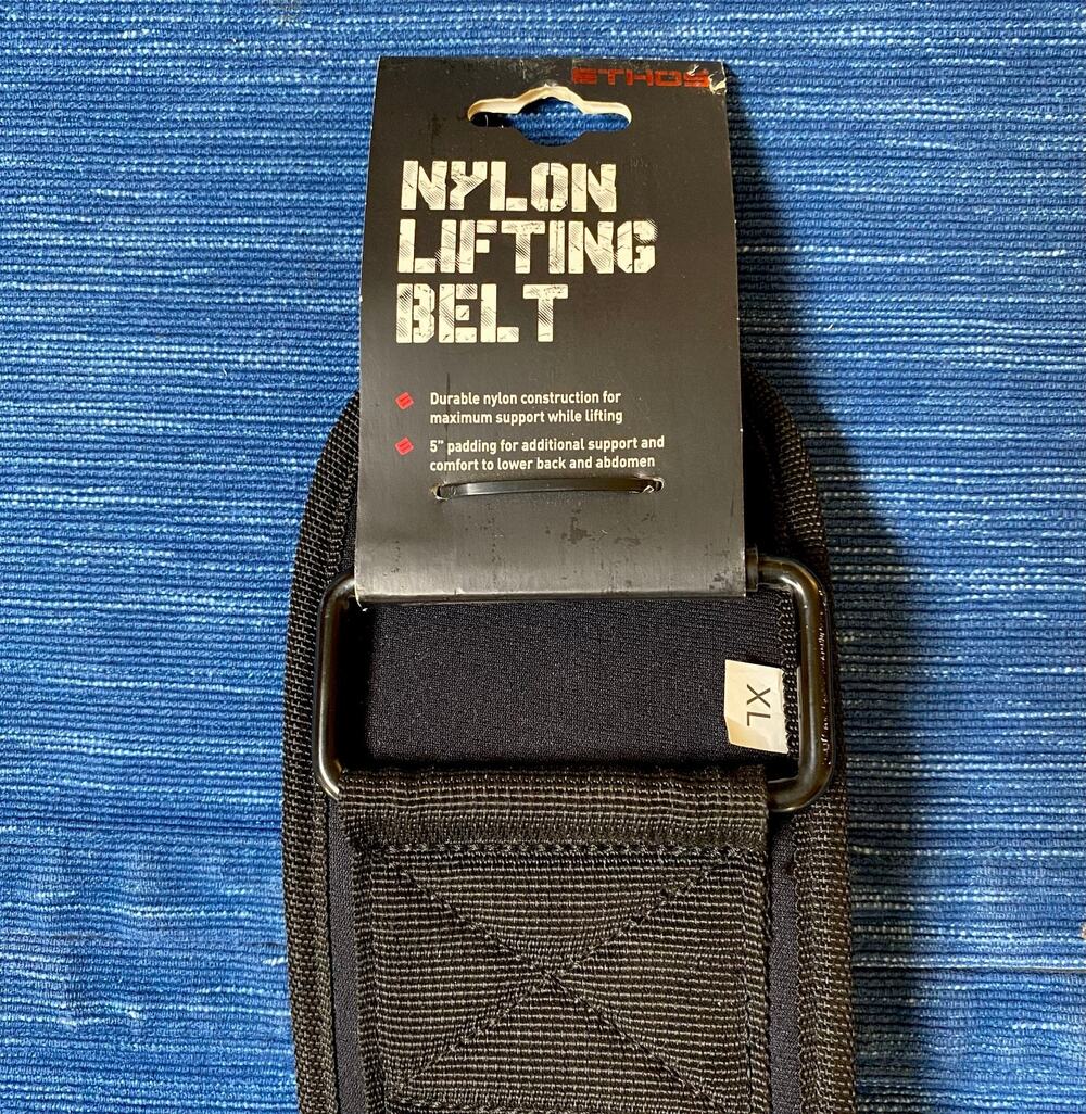 Ethos NOS XL Extra Large Weight Lifting Belt Black Brand New